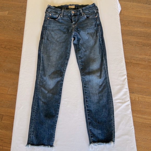 Mother Looker Ankle Fray Jeans - Picture 1 of 12